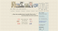 Desktop Screenshot of fuerst-recht.at
