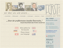 Tablet Screenshot of fuerst-recht.at